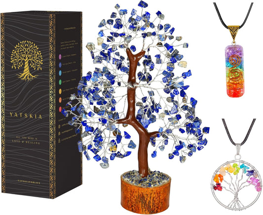 Lapis Lazuli Crystal Tree Happy Birthday Gifts for Women