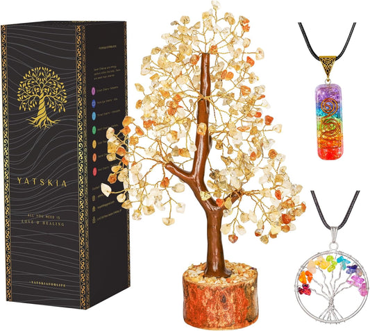 Citrine Crystal Tree - Birthday Gifts For Her - Crystals for Positivity