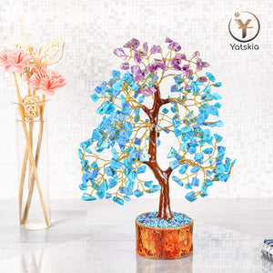 Turquoise and Amethyst Tree 10-12