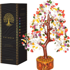 Mix Chakra Crystal Tree of Life Chakra Balancing , Home Decor