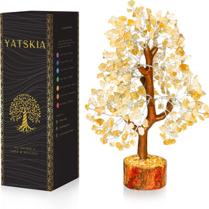 Citrine Gemstone Tree -  Natural Healing Crystals Home Decor