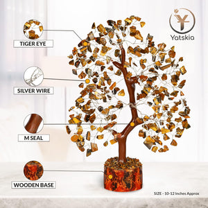 Tiger Eye Crystal Tree Chakra Tree for Healing and Balancing