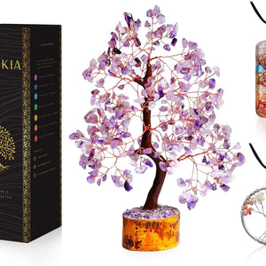 Amethyst Crystals Tree - Healing Crystals for  Home Decor