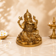 Handcrafted Brass Ganesha Idol