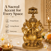 Handcrafted Brass Ganesha Idol