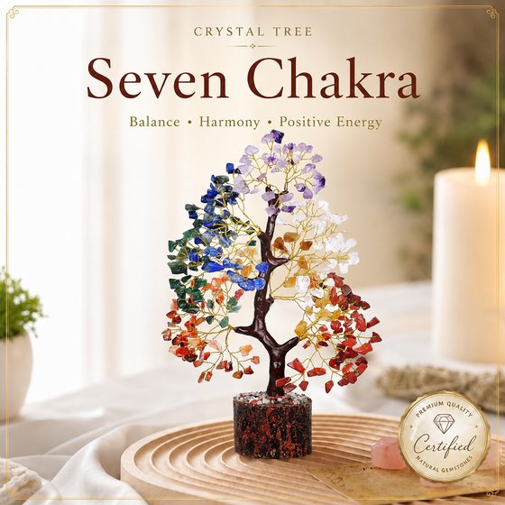 Citrine and Amethyst Crystal Tree