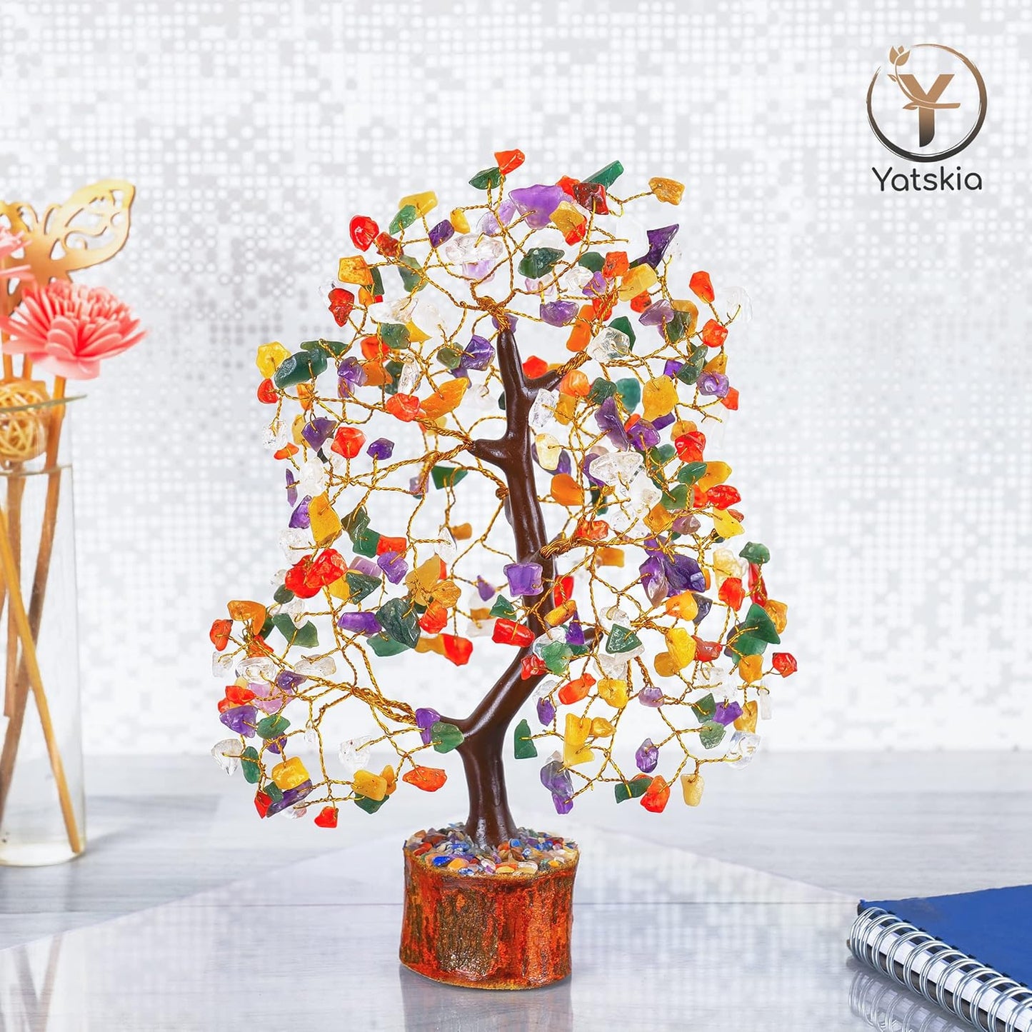 7 Chakra Crystal Tree - Office Decorations