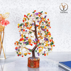 Mix Chakra Gemstone Healing Crystals Tree For Postive Energy