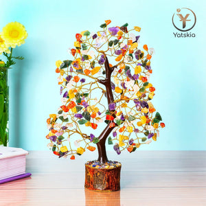 Mix Chakra Gemstone Healing Crystals Tree For Postive Energy