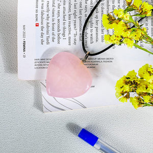 Rose Quartz Crystal Pendant - Boost Love Energy and Emotional Clarity