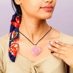 Rose Quartz Crystal Pendant - Boost Love Energy and Emotional Clarity