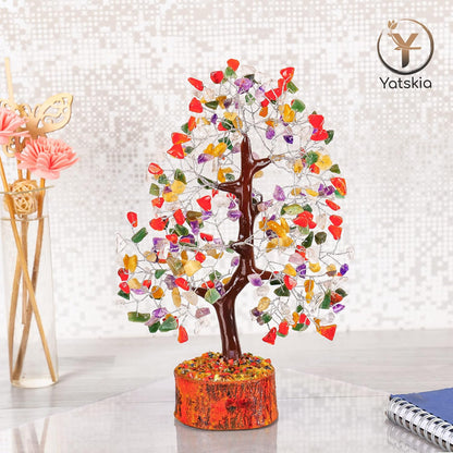 Mix Chakra Crystal Tree of Life Chakra Balancing , Home Decor