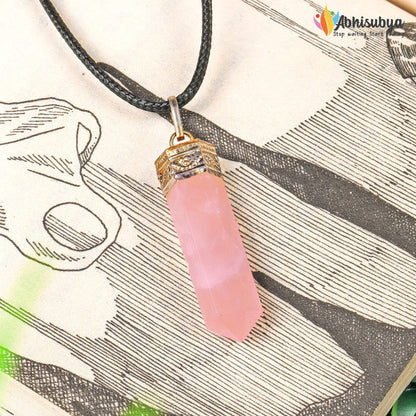 Clear Quartz Healing Crystal Necklace For Women Men