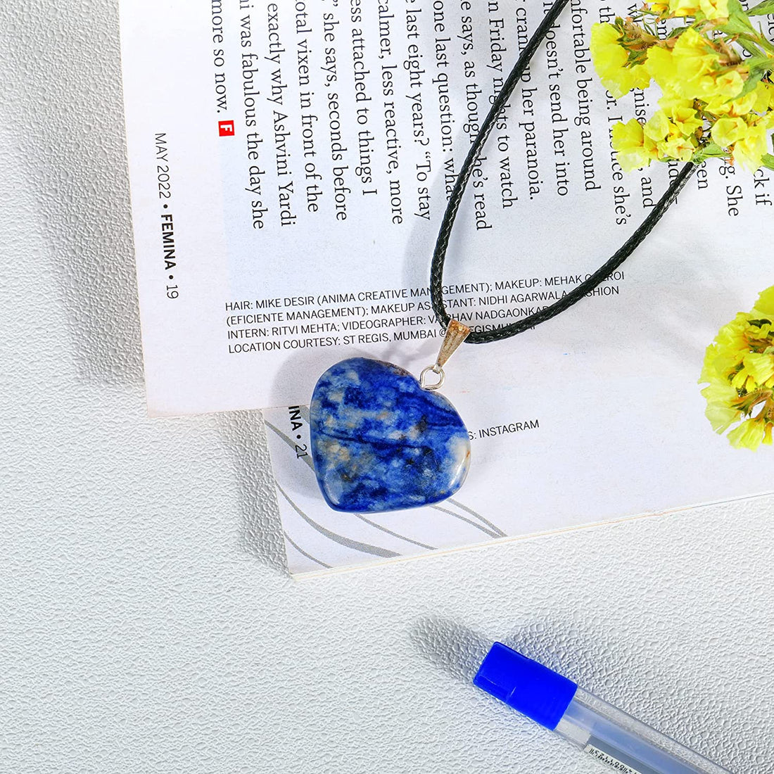 Lapis Lazuli Crystal Pendant For Women