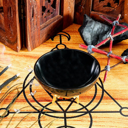 Handcrafted Black Tourmaline Crystal Bowl for Healing and Home Decor