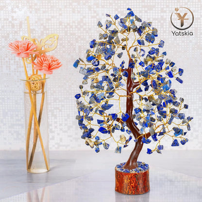 Lapis Lazuli Healing Spiritual Crystal Tree Unique Home Decor