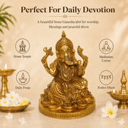 Handcrafted Brass Ganesha Idol