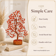 Red Jasper Crystal Tree With Silver Wire