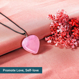 Rose Quartz Crystal Pendant - Boost Love Energy and Emotional Clarity