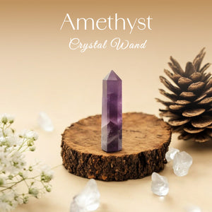 Amethyst Gemstone Wand Healing Crystals for Spiritual Growth