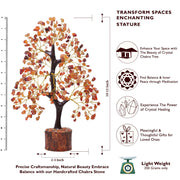 Carnelian Handmade Crystal Tree for Motivation And Energy