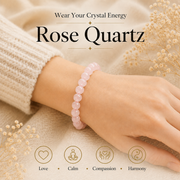 Rose Quartz Healing Crystal Bracelet For Love and Healing