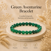 Green Aventurine Certified Healing Crystal Stone Bracelet