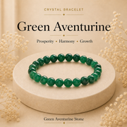Green Aventurine Certified Healing Crystal Stone Bracelet