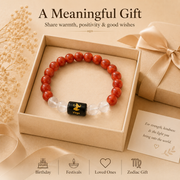 Amethyst Aries Zodiac Crystal Bracelet - Enhance Your Protection