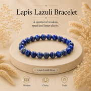 Lapis Lazuli Certified Healing Crystal Bracelet