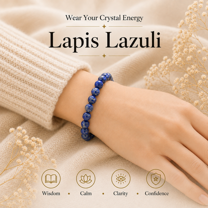 Lapis Lazuli Certified Healing Crystal Bracelet
