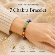 Seven Chakra Certified Healing Crystal Bracelet