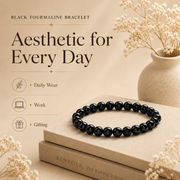 Black Tourmaline Certified Healing Crystal Bracelet