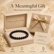 Black Tourmaline Certified Healing Crystal Bracelet