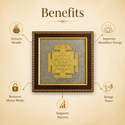 Shree Lakshmi Yantra on Raw Pyrite Frame