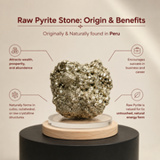 Gayatri Mantra Raw Pyrite Frame
