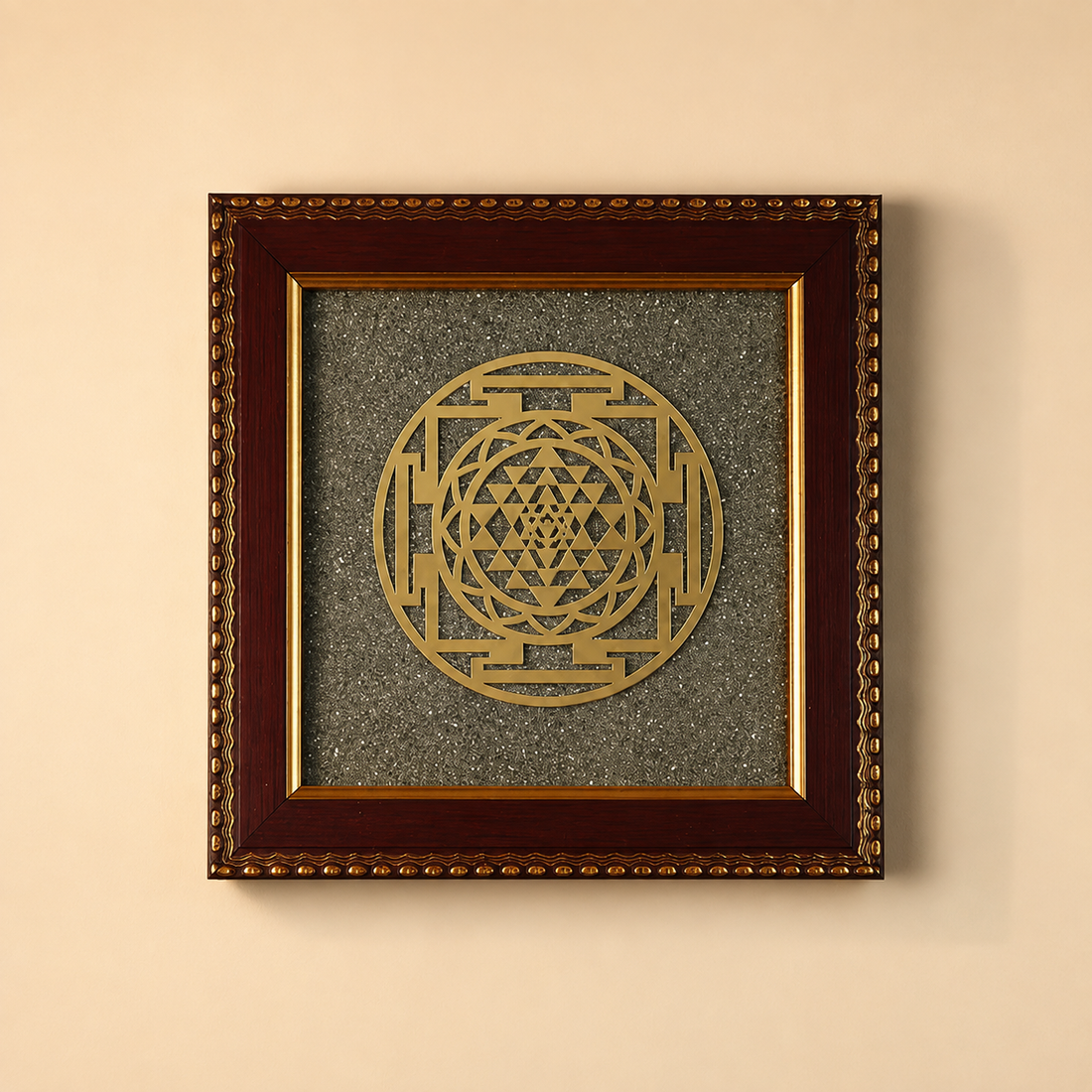 Shop Shri Yantra Pyrite Frame for Wealth, Prosperity & Positive Energy