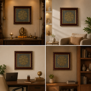 Shop Shri Yantra Pyrite Frame for Wealth, Prosperity & Positive Energy