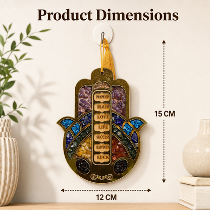 7 Chakra Hamsa Hand Hanger