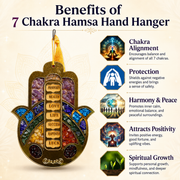 7 Chakra Hamsa Hand Hanger
