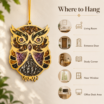 7 Chakra Owl Hanger
