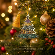 Crystal Stone Christmas Tree Hanging Ornament