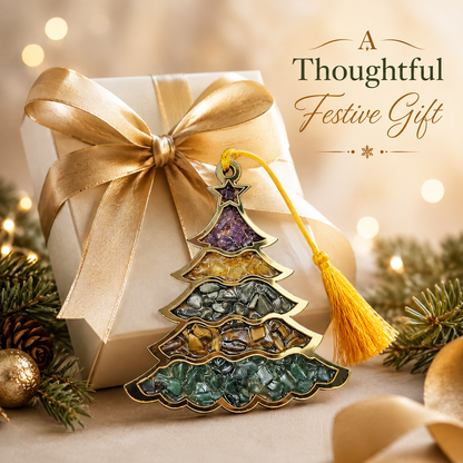 Crystal Stone Christmas Tree Hanging Ornament