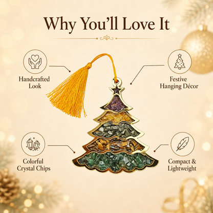 Crystal Stone Christmas Tree Hanging Ornament