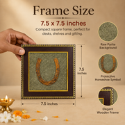 Ghode Ki Naal on Raw Pyrite Frame