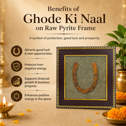 Ghode Ki Naal on Raw Pyrite Frame
