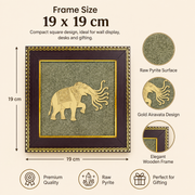 Airavata on Raw Pyrite Frame