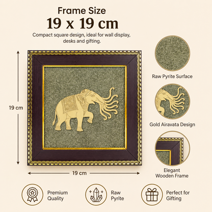 Airavata on Raw Pyrite Frame