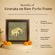 Airavata on Raw Pyrite Frame