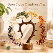 Seven Chakra Crystal Heart With Dome Tree